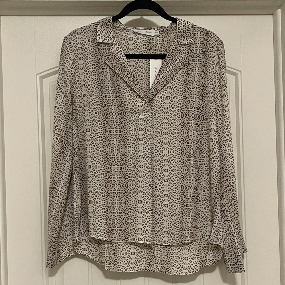 All In Favor leopard print blouse